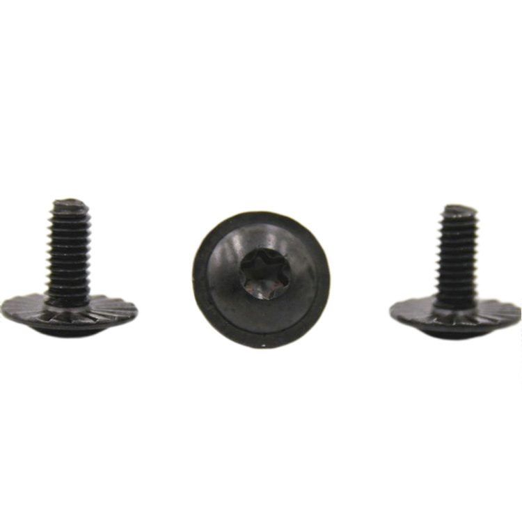 Uusi design musta astian aluslevy torx vedenpitävä ruuvi