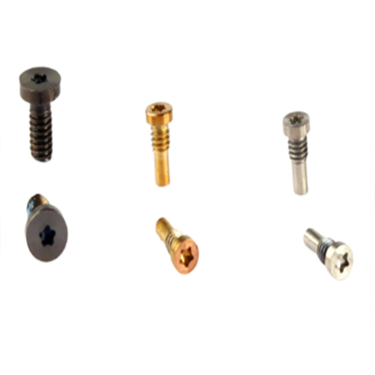 OEM m1.6 kultainen matala litteä pää t5 t6 torx lasit pieni ruuvi