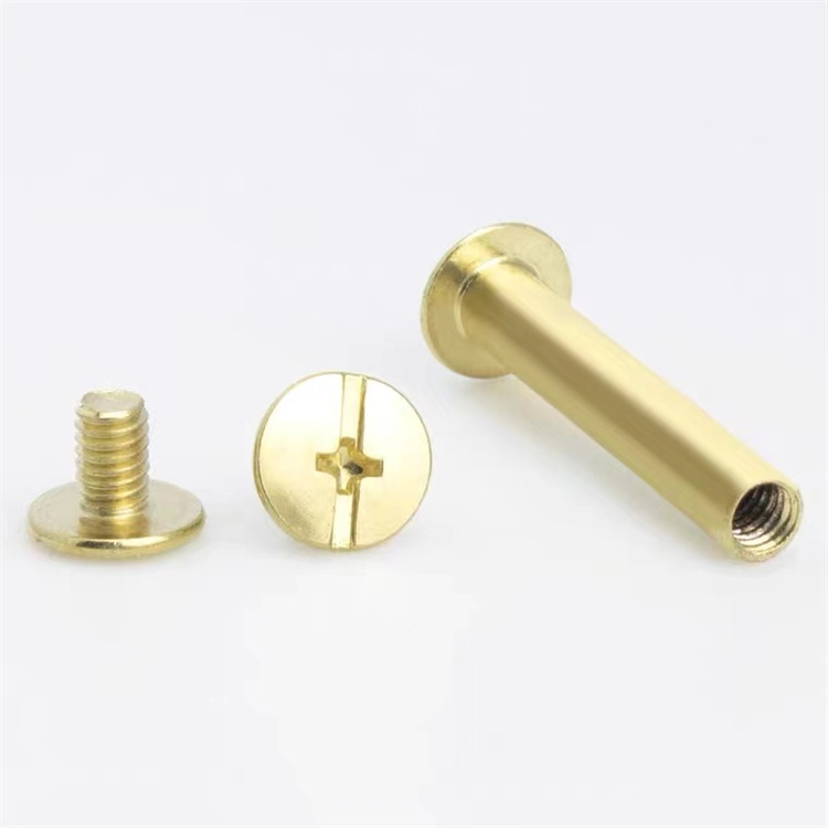 Kultainen hiiliteräspannu, 8mm chicago-ruuvi menuun