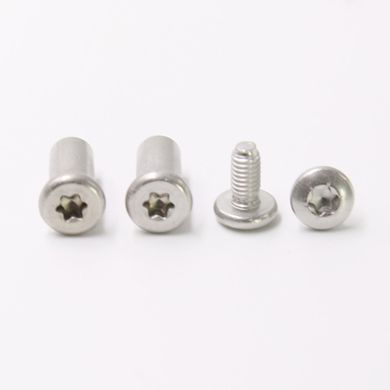 Ruostumattomasta teräksestä valmistettu m3 torx-kantainen uros- ja naarasruuvi veitselle Ruostumattomasta teräksestä valmistettu m3 torx-kantainen uros- ja naarasruuvi veitselle